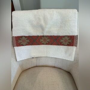 Vintage Ralph Lauren Hand Towel 100% Cotton Tribal Aztec Southwest 24 x 48 90’s